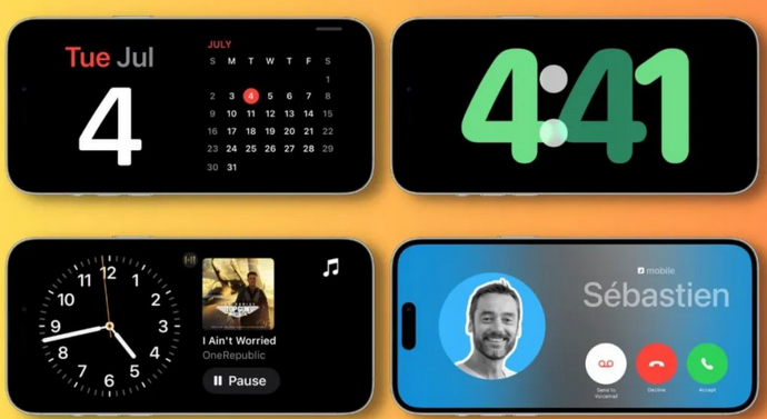 洱源苹果手机维修分享iOS17横屏充电待机显示有什么好处 